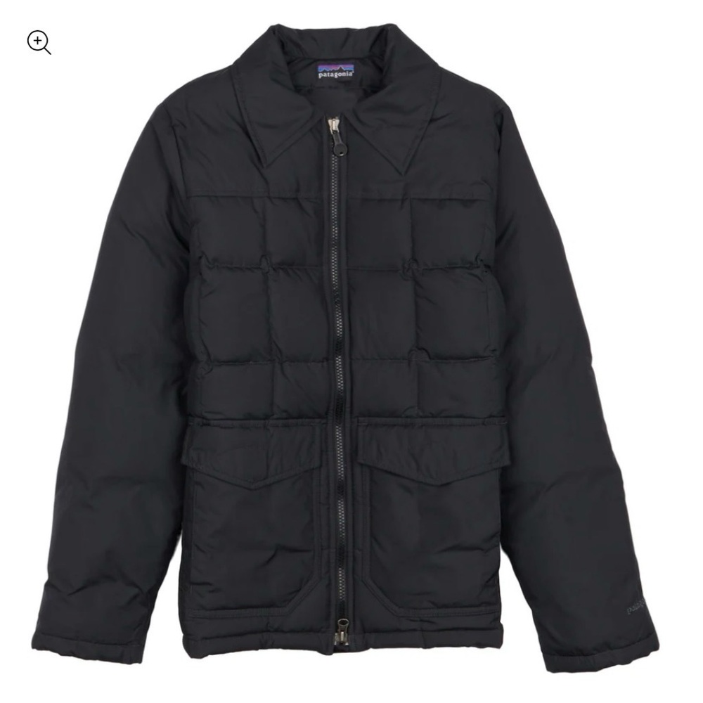 Patagonia Women’s Get Down Puffer Jacket, black- size small